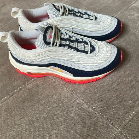 Nike Air Max 97 White Navy Pink - Picture 9 of 14